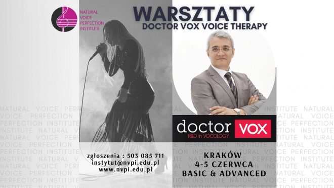 Wrsztaty Doctor Vox Voice Therapy w Krakowie.
